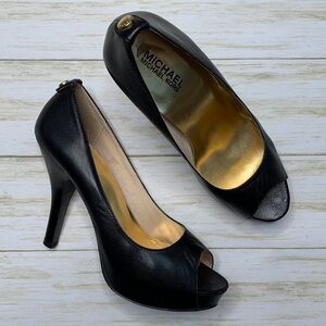 MICHAEL Michael Kors Peep Toe Platform Pumps